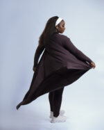 COVER-UP JACKET - PLUM - Image 2