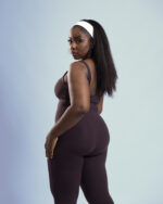 CONTOUR JUMPSUIT - PLUM - Image 2