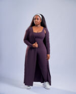 COVER-UP JACKET - PLUM