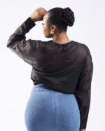 TIFFANY ORGANZA - BLACK - Image 3